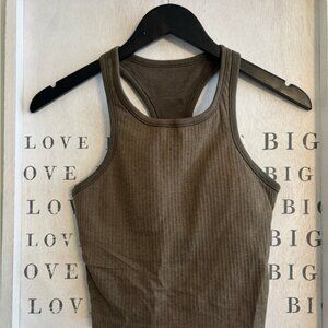 Sold  Size 6 Lululemon Wunder Train straight strap tank   electric lemon